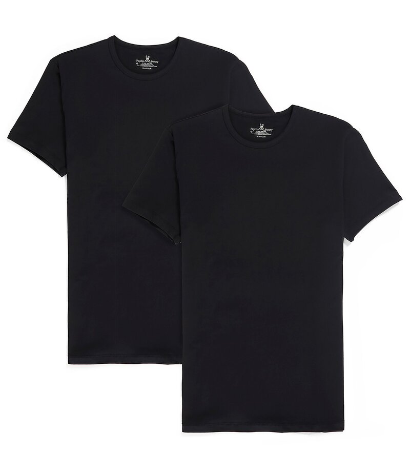 サイコバニー メンズ トップス シャツ Tシャツ Psycho Bunny Short Sleeve Sleep T-Shirt 2-Pack Black ブラック 13,285円