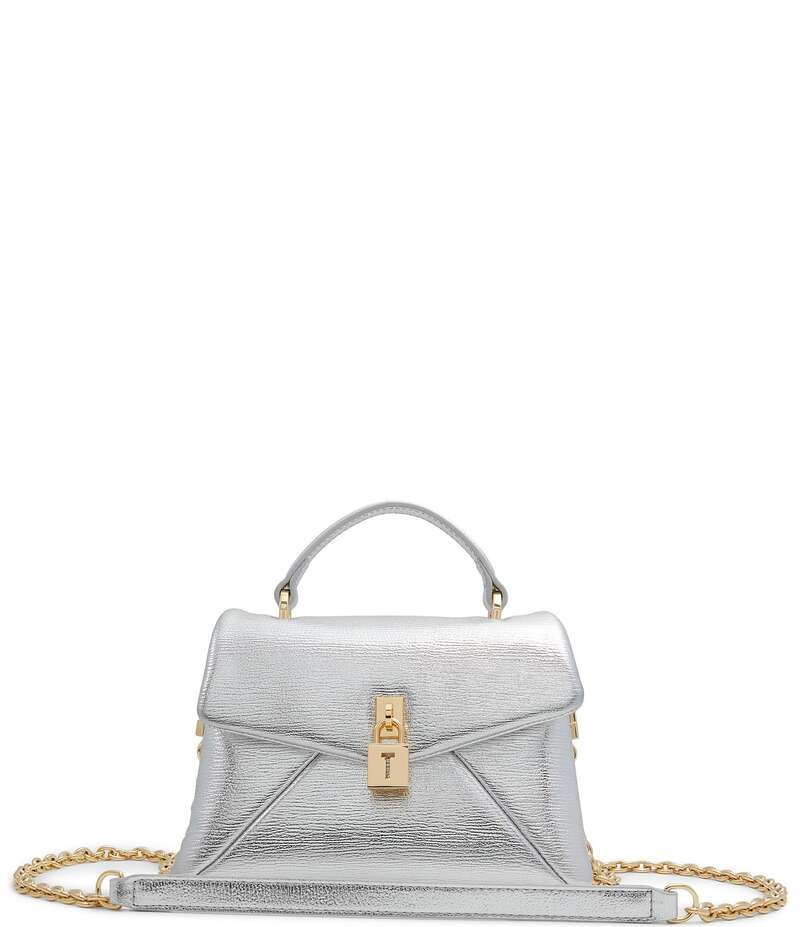 テッドベーカー レディース バッグ ハンドバッグ トール レザー Ted Baker London Poppy Top Handle Metallic Leather Satchel Bag Silver シルバー｜ReVida 店