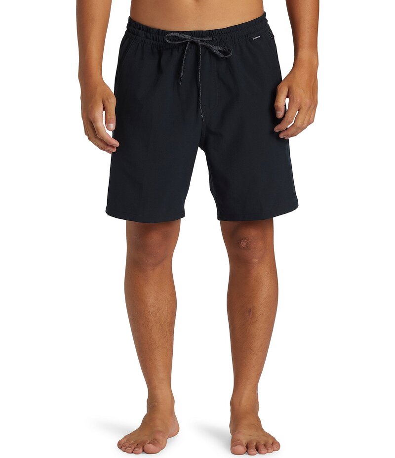 クイックシルバー メンズ 水着 ハーフパンツ・ショーツ ショートパンツ Quiksilver Taxer Amphibian 18 Outseam Board Shorts Black ブラック