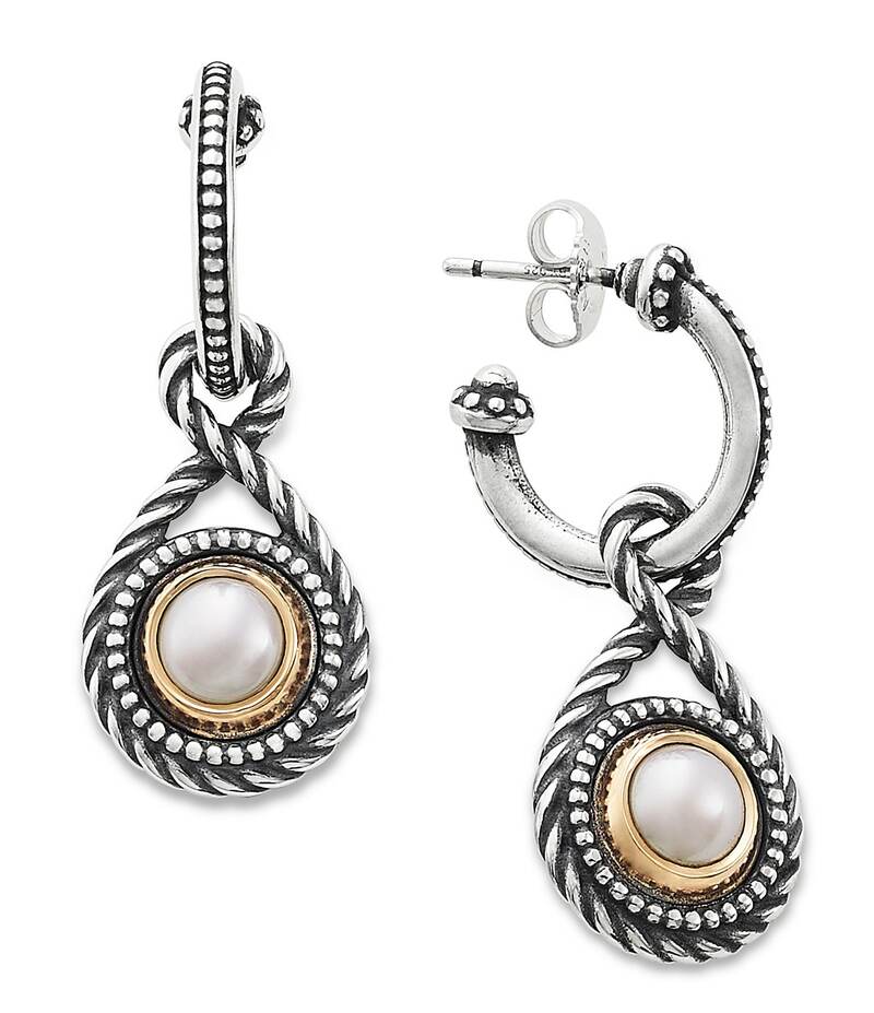 ジェームズ エイヴリー レディース アクセサリー ピアス・イヤリング James Avery Marjan Cultured Pearl Hoop Earrings Pearl パール