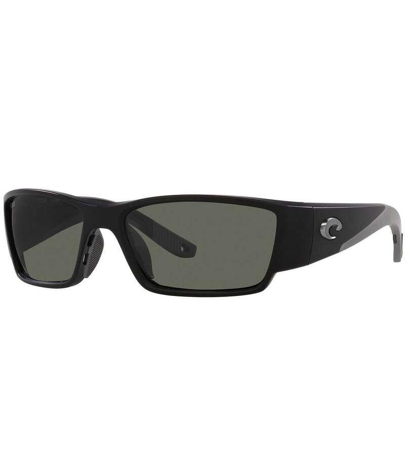 コスタ レディース 付属品 サングラス・アイウェア Costa Men\u0027s Del Mar Corbina Pro 61粍 Polarized Matte Rectangle Sunglasses Matte Black 黒いこと