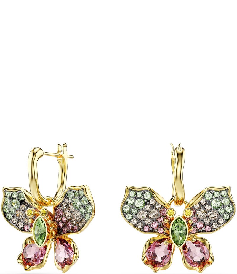 スワロフスキー レディース アクセサリー ピアス・イヤリング Swarovski Idylli Multicolored Butterfly Drop Earrings Multi マルチカラー