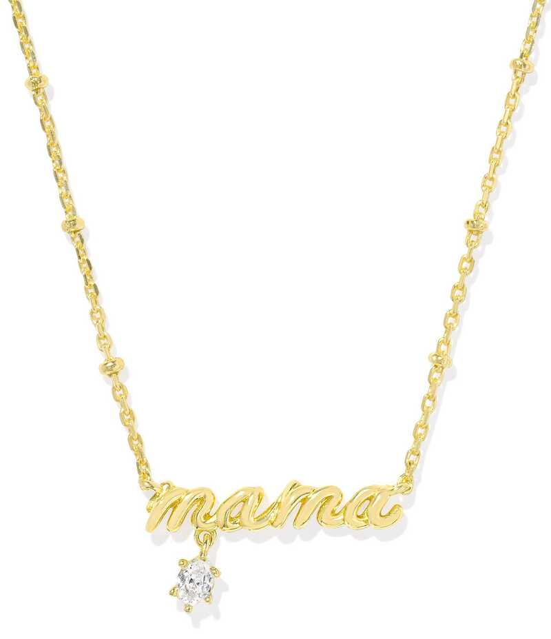 ケンドラスコット レディース アクセサリー ネックレス・チョーカー レース Kendra Scott Mama Crystal Short Pendant Necklace Gold ゴールド|ReVida 店