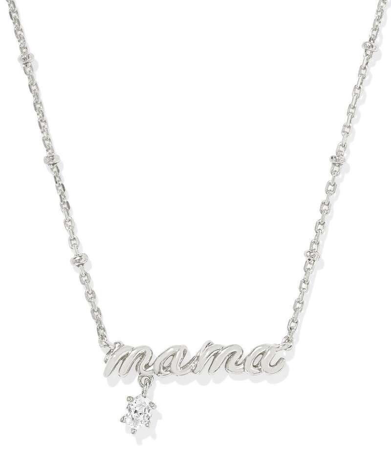ケンドラスコット レディース アクセサリー ネックレス・チョーカー レース Kendra Scott Mama Crystal Short Pendant Necklace Silver シルバー|ReVida 店