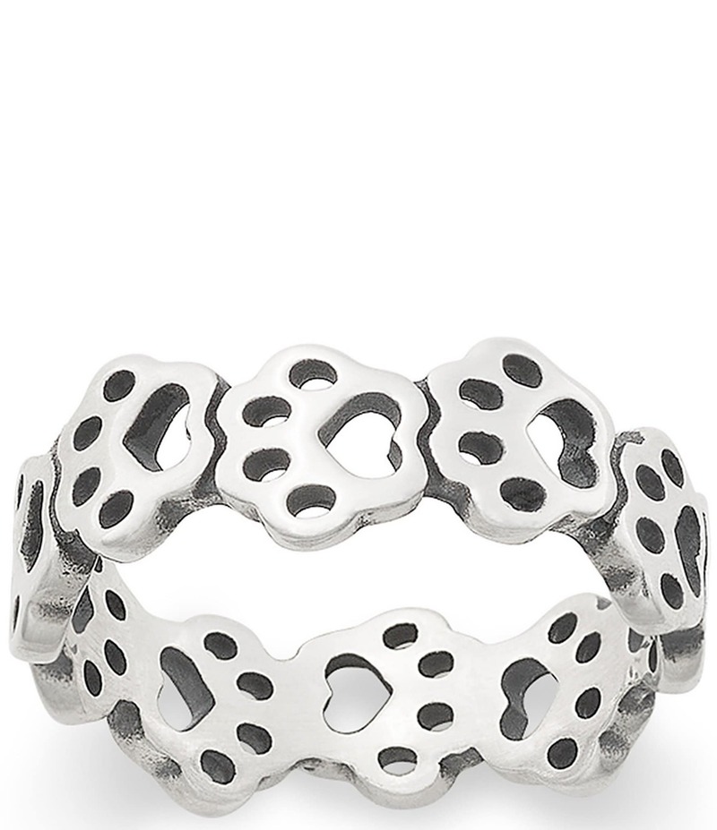ジェームズ エイヴリー レディース アクセサリー 指輪 プリント James Avery Connected Paw Prints Band Ring Sterling Silver シルバー