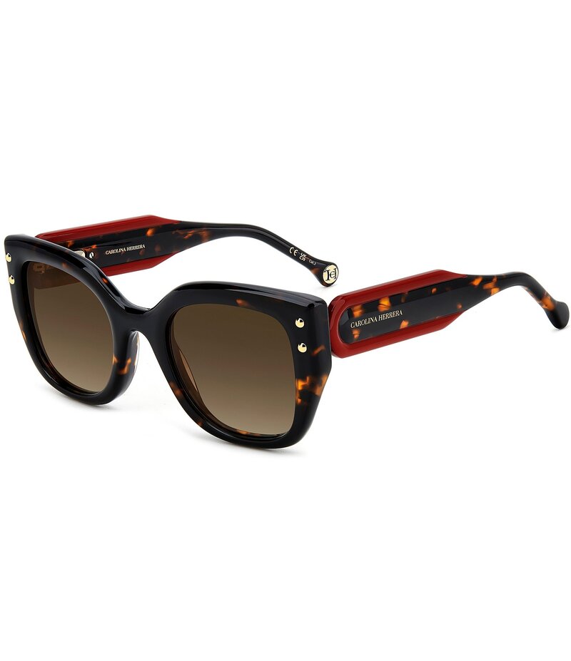 キャロライナヘレラ レディース アクセサリー サングラス・アイウェア Carolina Herrera Women's 0312/S 51mm Square Sunglasses Havana