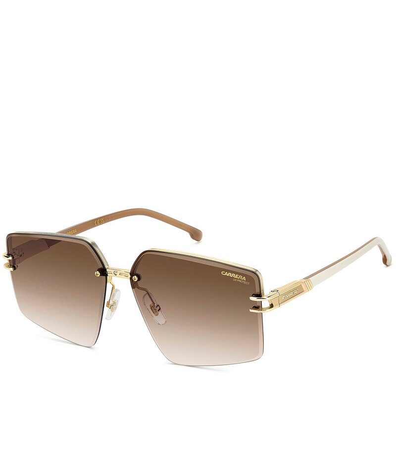 カレーナ レディース アクセサリー サングラス・アイウェア Carrera Women's 1074/S 63mm Rectangle Sunglasses Gold Ivory アイボリー 40,820円