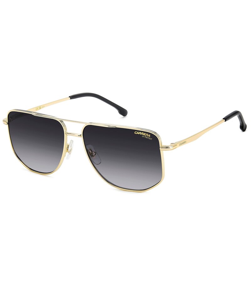 カレーナ レディース アクセサリー サングラス・アイウェア Carrera Men's 355/S 59mm Rectangle Sunglasses Gold Black ブラック