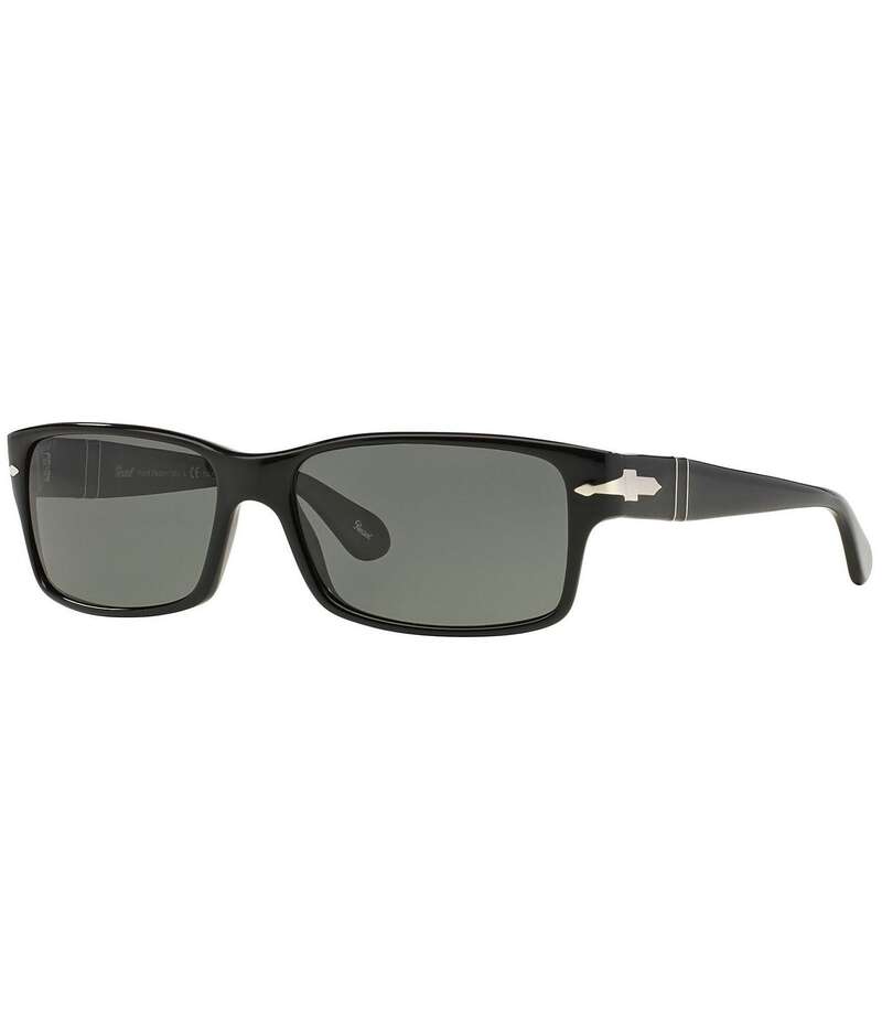 ペルソル レディース 佩び物 サングラス・アイウェア Persol Men\u0027s PO2803S 58粍 Rectangle Polarized Sunglasses Black 黒いこと