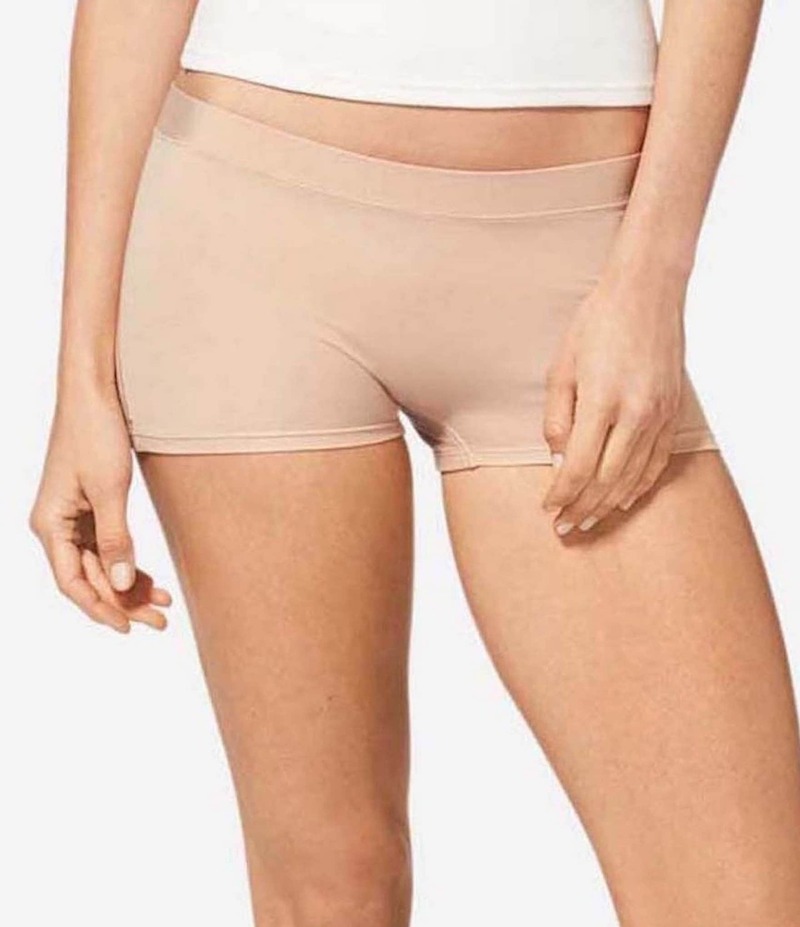 トミージョン レディース アンダー御召しもの ズボン下 Tommy John Women\u0027s Second Skin Boyshort Panty Maple Sugar