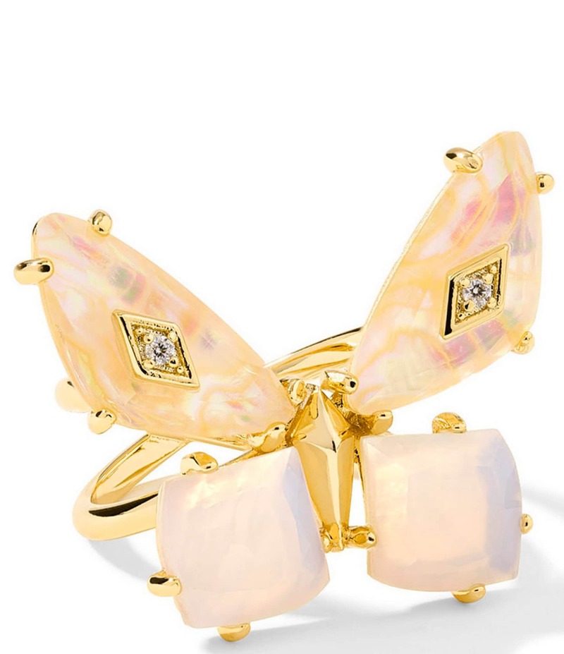 ケンドラスコット レディース アクセサリー 指輪 Kendra Scott Bianca Butterfly Cocktail Ring Gold Iridescent Mix ゴールド