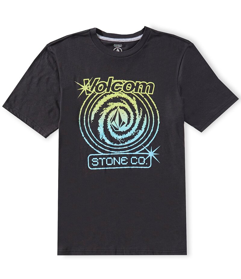 ボルコム メンズ トップス シャツ Tシャツ Volcom Deep Trance Short Sleeve T-Shirt Washed Black Heather ブラック