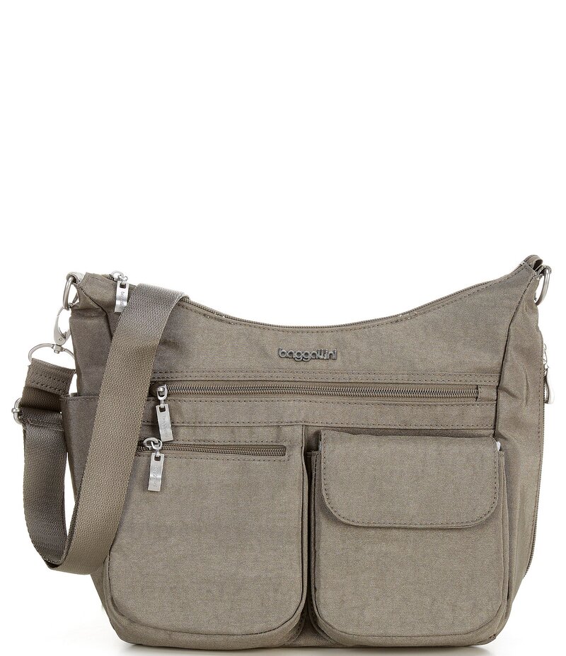 バッガリーニ レディース 御徒面子 ショルダーバッグ ナイロン Baggallini Nylon Modern Everywhere Crossbody Bag Sterling Shimmer