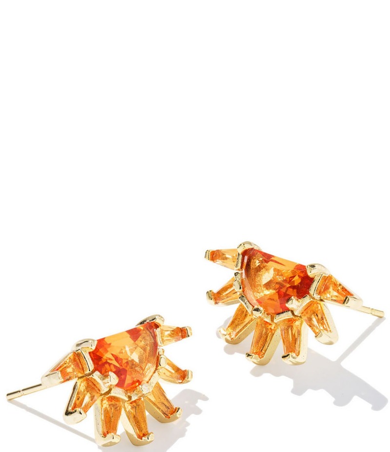 ケンドラスコット レディース アクセサリー ピアス・イヤリング Kendra Scott Samantha Sun Stud Earrings Gold Orange Glass オレンジ