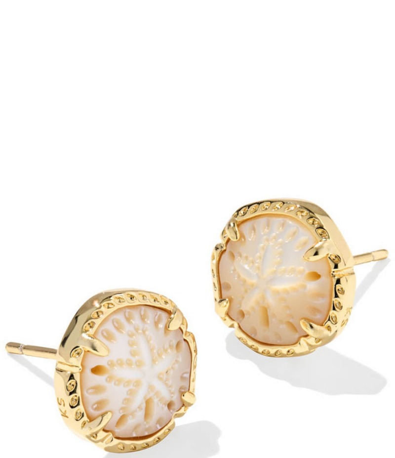 ケンドラスコット レディース アクセサリー ピアス・イヤリング Kendra Scott Sand Dollar Stud Earrings Gold Natural Mother Of Pearl パール