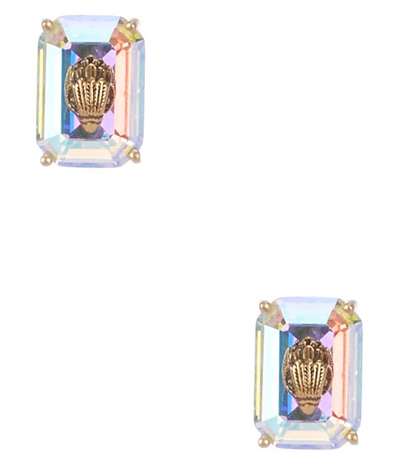 カートジェイガーロンドン レディース アクセサリー ピアス・イヤリング Kurt Geiger London Signature Eagle Oval Crystal Gem Stud Earrings Crystal Abalone｜ReVida 店