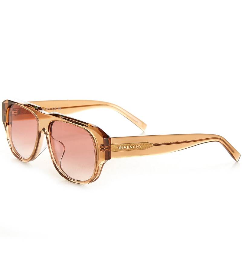 ジバンシー レディース アクセサリー サングラス・アイウェア Givenchy Unisex GV Day 55mm Gradient Navigator Sunglasses Shiny Transparent Rust/Pink ピンク