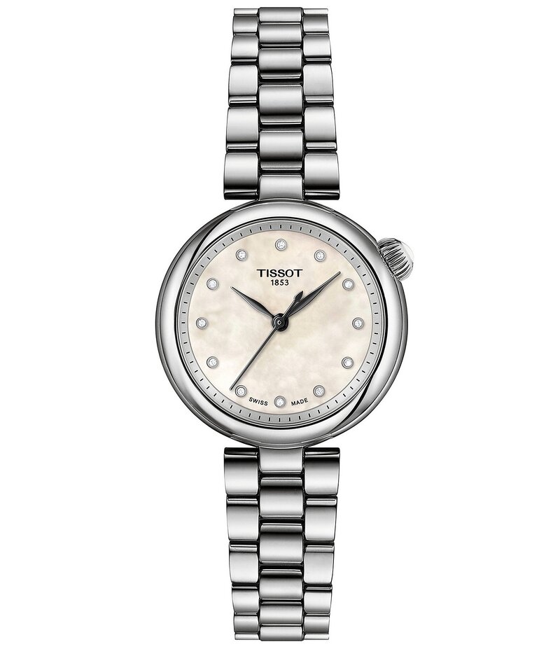 ティソット レディース アクセサリー 腕時計 Tシャツ Tissot Women's Desire Quartz Analog Stainless Steel Bracelet Watch Silver シルバー