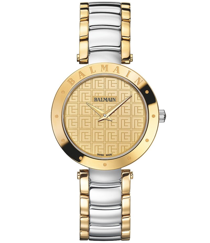 バルマン レディース 付属品 ウオッチ プルオーバー Balmain Women\u0027s Quartz Analog Gold Tone Stainless Steel Bracelet Watch Two Tone ゴールド