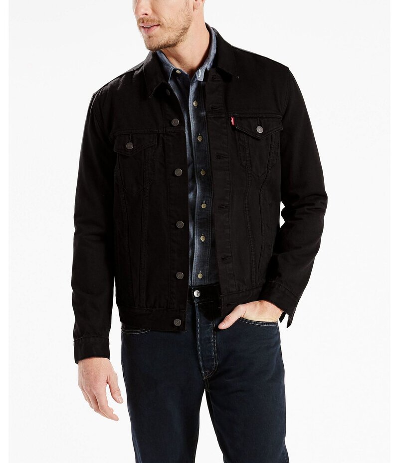 リーバイス メンズ アウター ジャケット・ブルゾン デニム ジャケット Levi'sR The Trucker Stretch Denim Jacket Last Night Stretch デニム