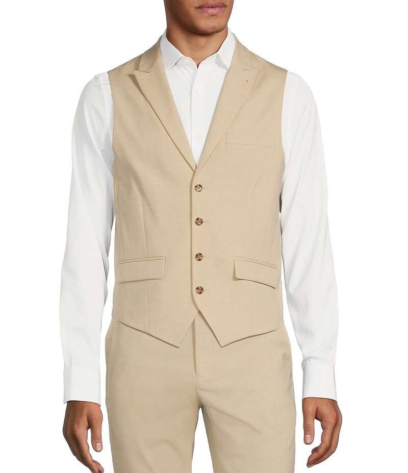 ムラノ メンズ アウター ベスト Murano Wardrobe Essentials Shawl Suit Separates Vest Stone ストーン