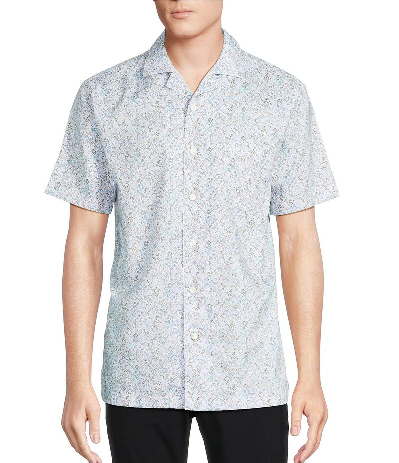 ダニエル クレミュ メンズ トップス シャツ Daniel Cremieux Signature Label Paisley Short Sleeve Woven Camp Shirt Multi Color マルチカラー