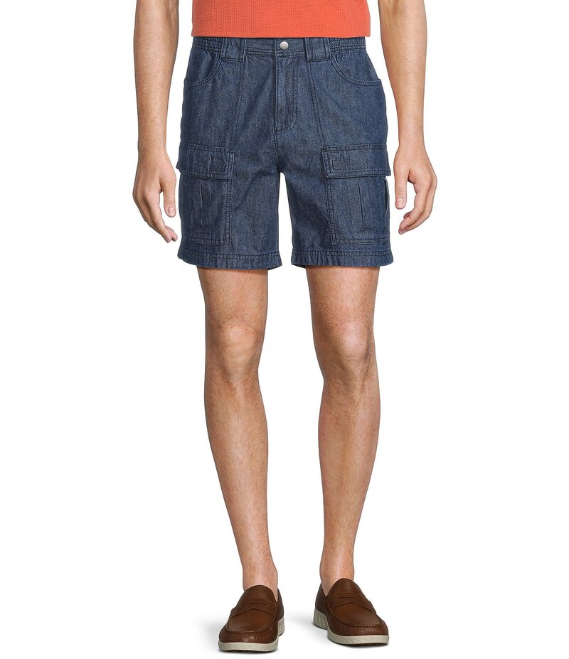 ラウンドトゥリーアンドヨーク メンズ ボトムス ハーフパンツ・ショーツ ショートパンツ Roundtree & Yorke The Hiker Cargo 7 Classic Fit Shorts Indigo インディゴ