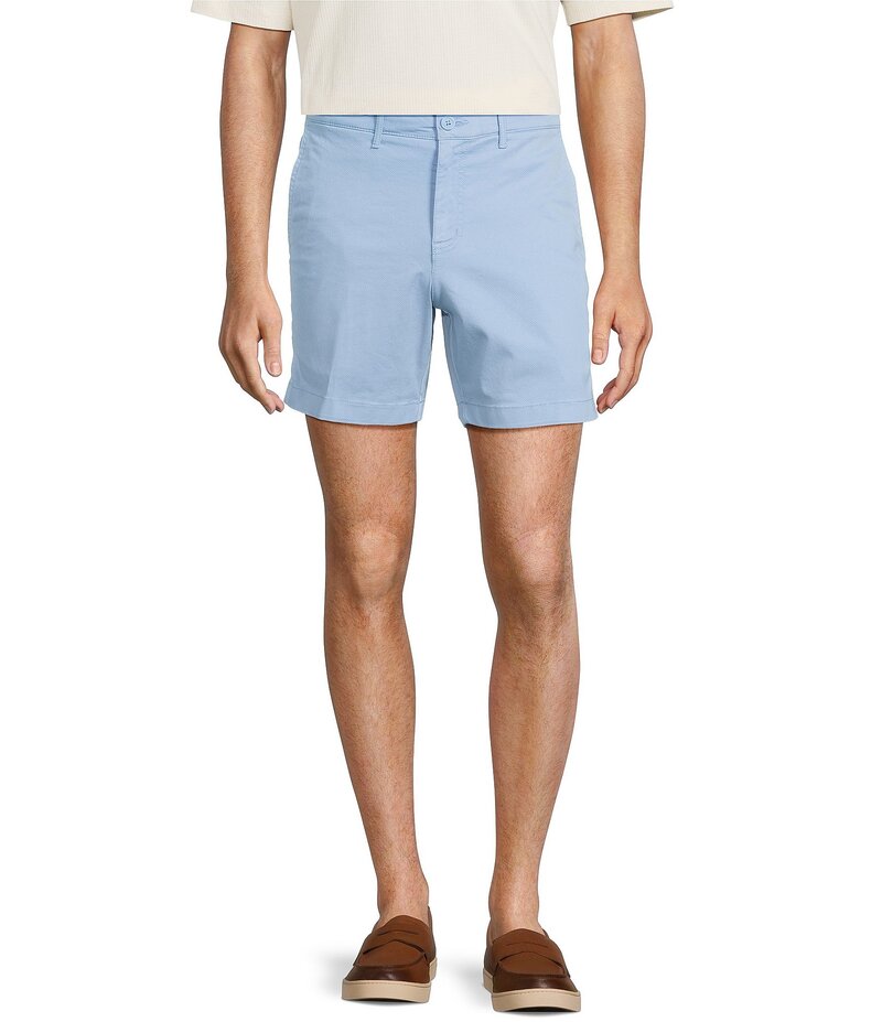 ラウンドトゥリーアンドヨーク メンズ ボトムス ハーフパンツ・ショーツ プリント ショートパンツ Roundtree & Yorke Casual Straight Fit Flat Front Tech Pocket Printed 7 Inseam Shorts Blue ブルー