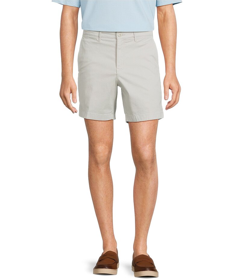 ラウンドトゥリーアンドヨーク メンズ ボトムス ハーフパンツ・ショーツ プリント ショートパンツ Roundtree & Yorke Casual Straight Fit Flat Front Tech Pocket Printed 7 Inseam Shorts Stone ストーン