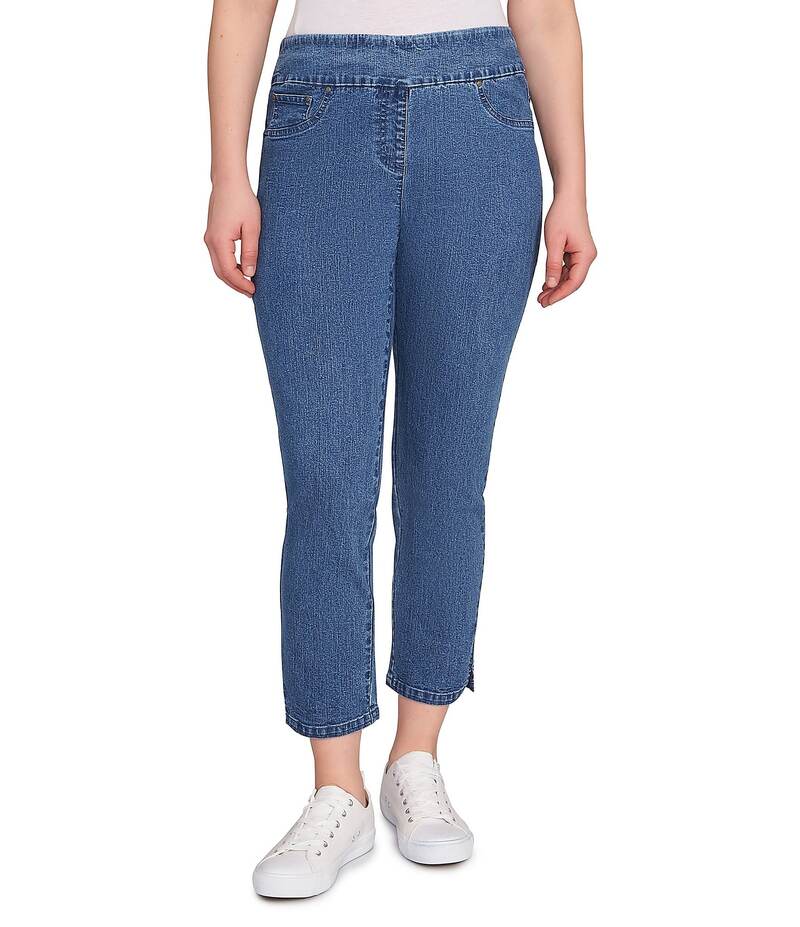 ルビーアールディー レディース ボトムス ジーンズズボン下 綿織物 アンクル デニム Ruby Rd. Stretch Cotton Blend Pull-On Ankle Jeans Medium Blue 青み