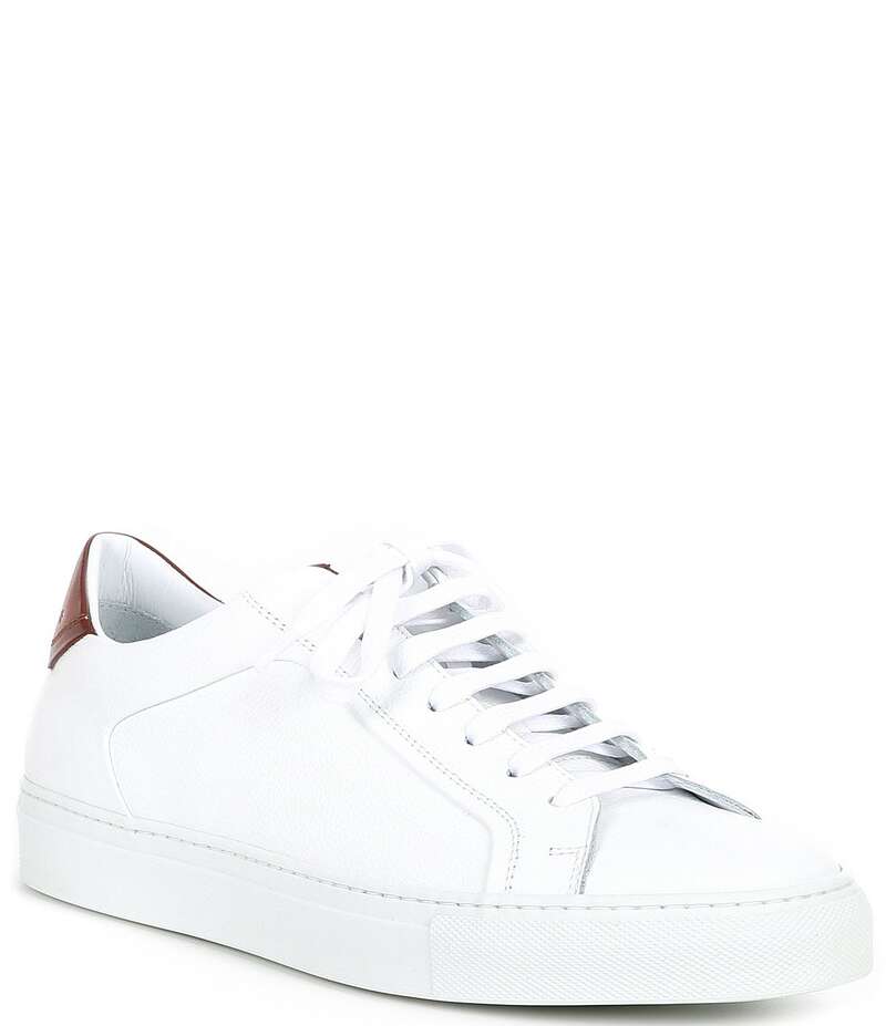 トゥーブート メンズ ボトムス カジュアルパンツ スニーカー レザー To Boot New York Men's Carlin Leather Sneakers Bianco/Tan タン｜ReVida 店