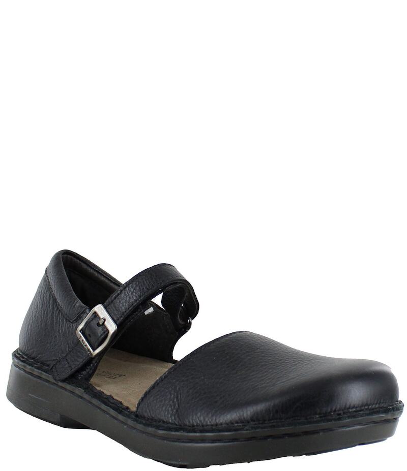 ナオト レディース シューズ パンプス レザー Naot Catania Leather Mary Jane Flats Soft Black Leather ブラック