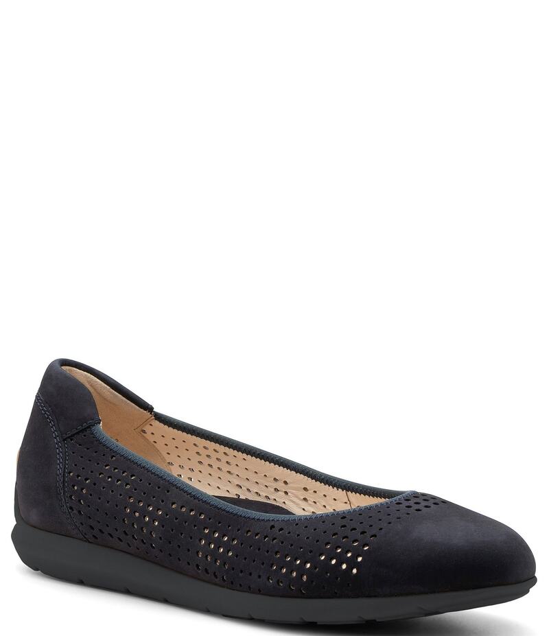 アラ レディース シューズ パンプス Sarah Perforated Ballet Flats Black 黒いこと