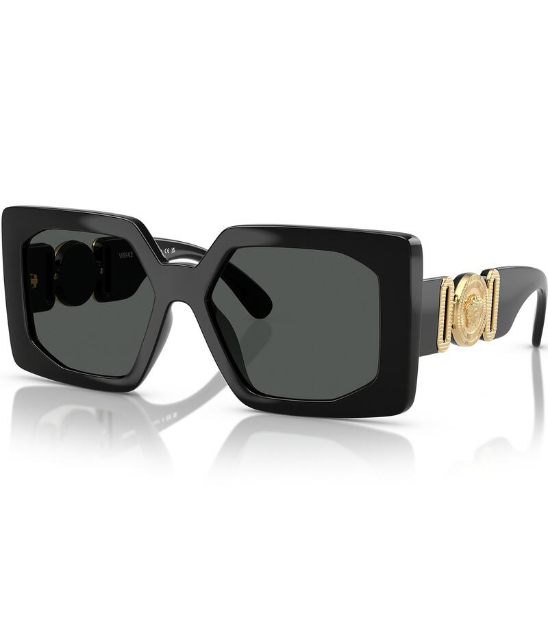 ヴェルサーチ レディース 佩び物 サングラス・アイウェア Versace Women\u0027s VE4478 55粍 Square Sunglasses Black 黒いこと