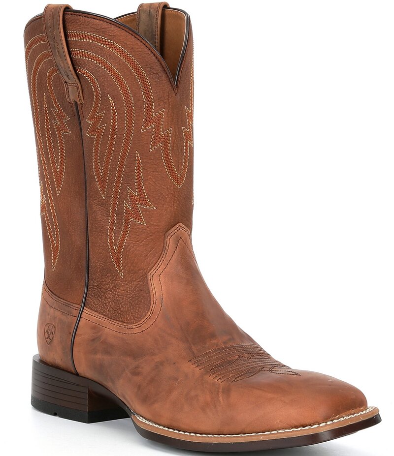 アリアト メンズ シューズ ブーツ・レインブーツ Ariat Men's Plano Square Toe Western Boots Tannin/Tack Room Brown ブラウン