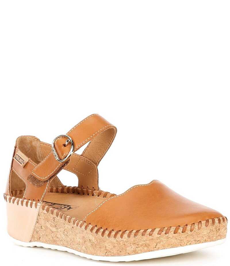 ピコリーノス レディース シューズ パンプス レザー Pikolinos Marina W1c Leather Mary Jane Flats Brandy|ReVida 店