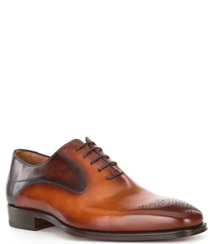 マグナーニ メンズ シューズ ドレスシューズ オックスフォード Magnanni Men's Walsh Oxfords Cuero/Tabaco/Brown ブラウン｜ReVida 店