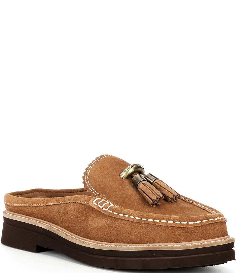 ドナルドプリネール レディース シューズ パンプス スエード ローファー Donald Pliner Lyndall Suede Tassel Mule Loafers Saddle｜ReVida 店 40,170円