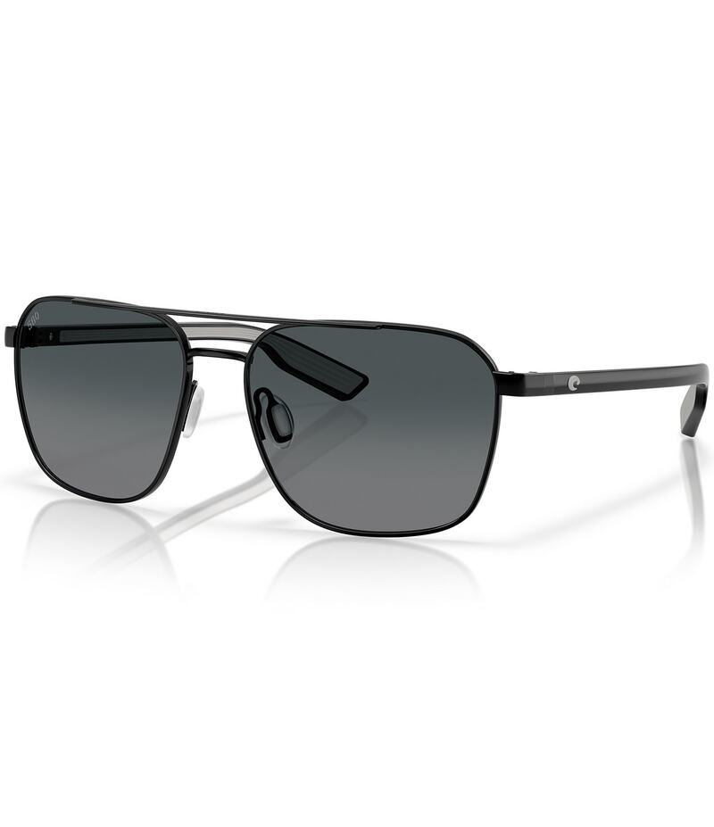 コスタ レディース 付属品 サングラス・アイウェア Costa Men\u0027s Wader 58粍 Square Polarized Sunglasses Black 黒いこと