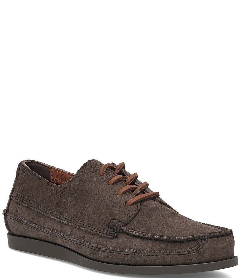 フライ メンズ シューズ ドレスシューズ スエード ローファー Frye Emn Mason Field Suede Moc-Toe Loafers Storm Grey グレー