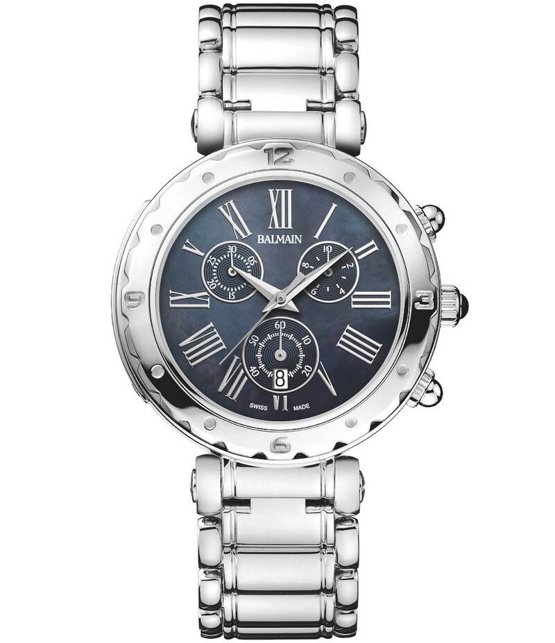 バルマン レディース アクセサリー 腕時計 Tシャツ Balmain Women's Quartz Chronograph Stainless Steel Bracelet Watch Silver シルバー