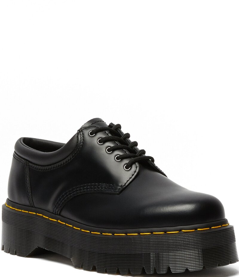 ドクターマーチン レディース シューズ パンプス プラットフォーム オックスフォード レザー Dr. Martens Women's 8053 Quad Smooth Leather Platform Oxfords Black ブラック｜ReVida 店 40,820円