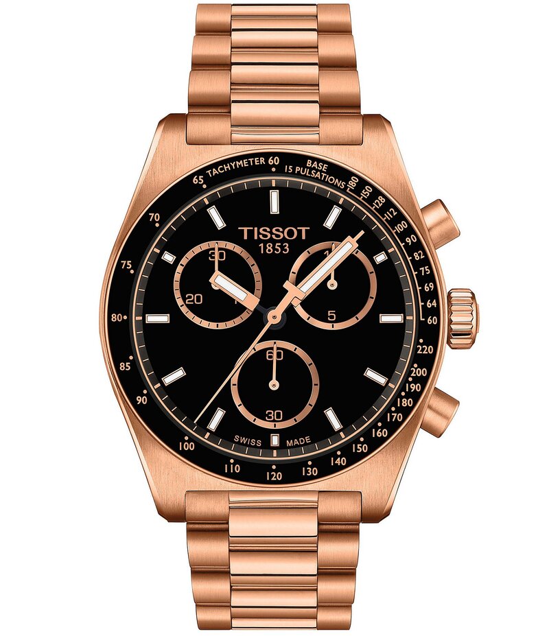 ティソット レディース 付属品 ウオッチ プルオーバー Tissot Men\u0027s PR516 Sport Collection Quartz Chronograph Rose Gold Tone Stainless Steel Bracelet Watch Rose Gold ゴールド