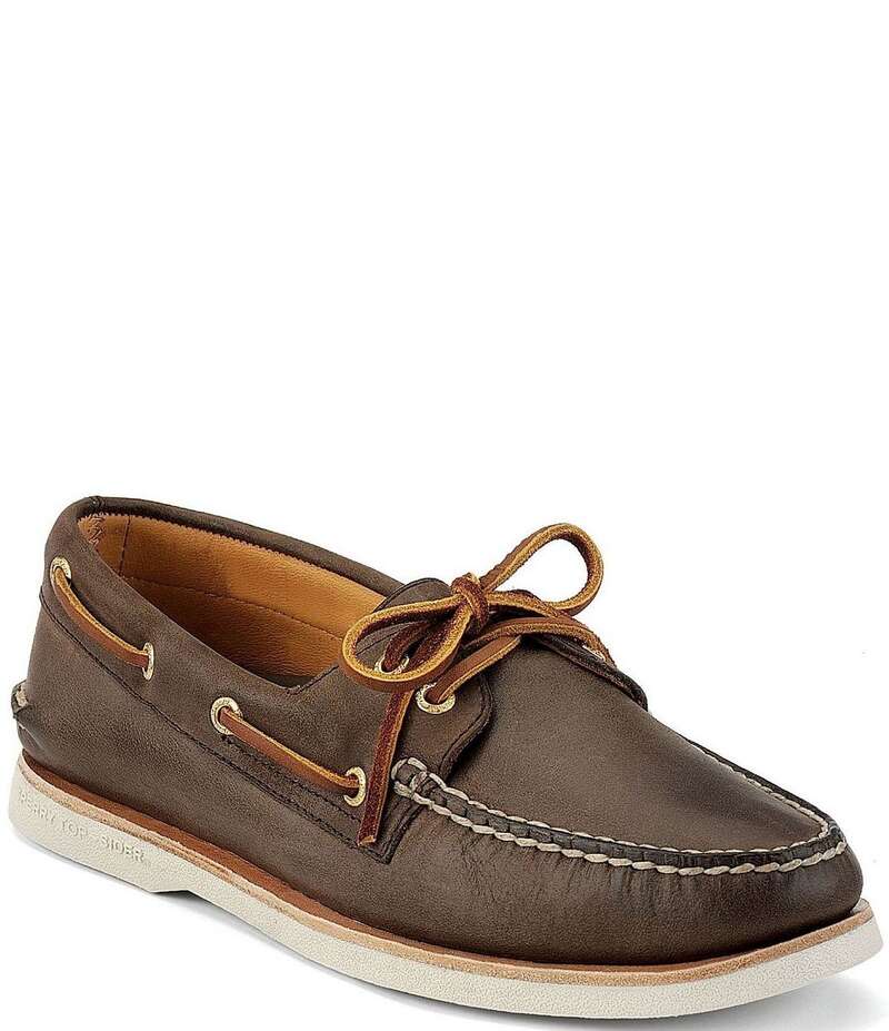 スペリー メンズ シューズ ドレスシューズ Sperry Men's Top-Sider Gold Authentic Original 2-Eye Water Resistant Boat Shoes Brown ブラウン
