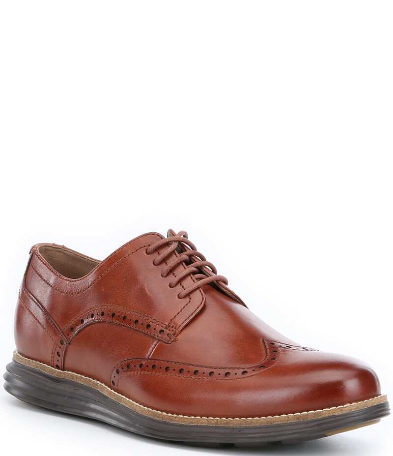 コールハーン メンズ シューズ ドレスシューズ ウィングチップ オックスフォード レザー Cole Haan Men's OriginalGrand Leather Wingtip Oxfords Woodbury