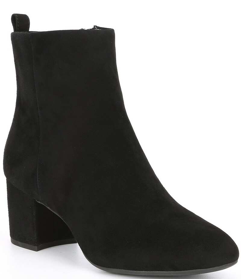 ジャンビニ レディース シューズ ブーツ・レインブーツ スエード ブーツ ヒール Gianni Bini Jaydennn Suede Block Heel Booties Black ブラック