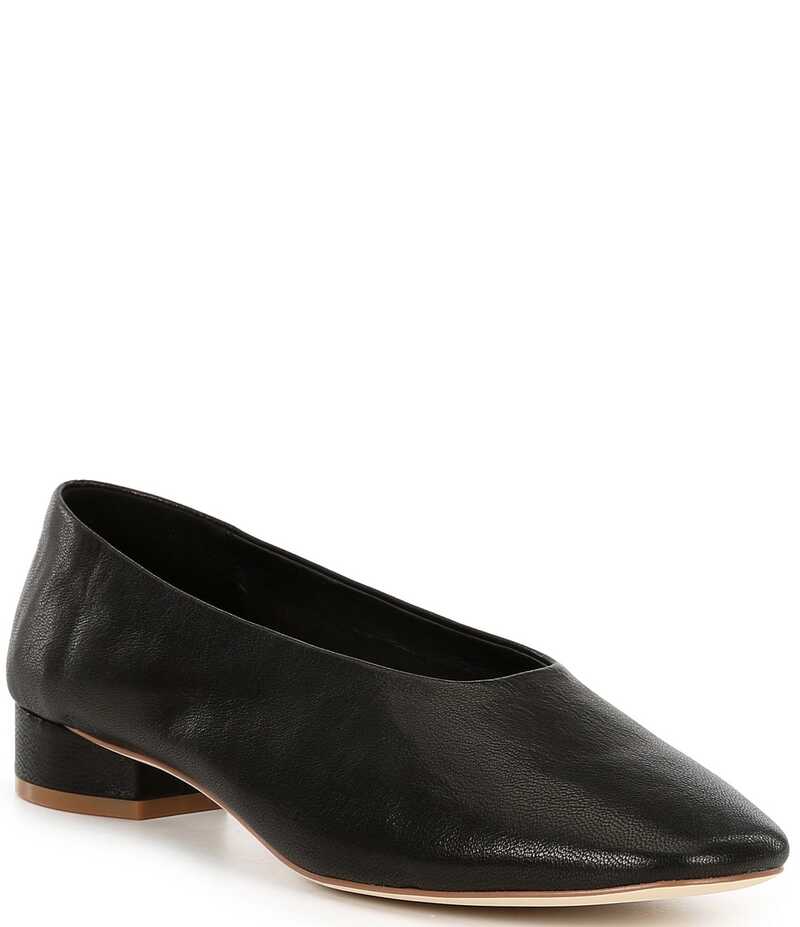 ジェフリー キャンベル レディース シューズ パンプス プルオーバー なめし革 Jeffrey Campbell Trustee Leather Ballet Flats Black 黒いこと