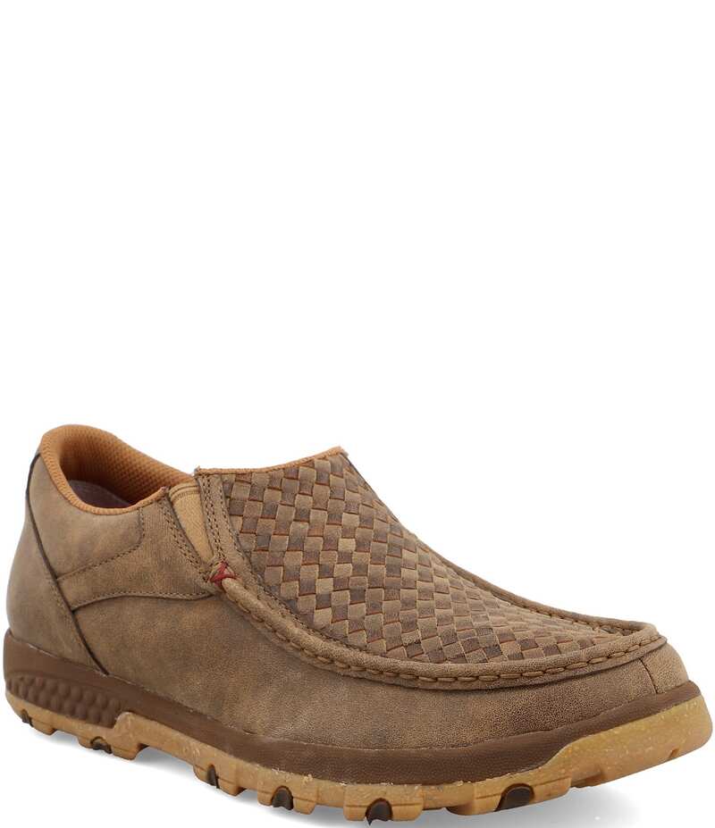 ツイステッドエックス メンズ シューズ スリッポン・ローファー Twisted X Men's Driving Moc Slip-Ons Bomber Brown ブラウン