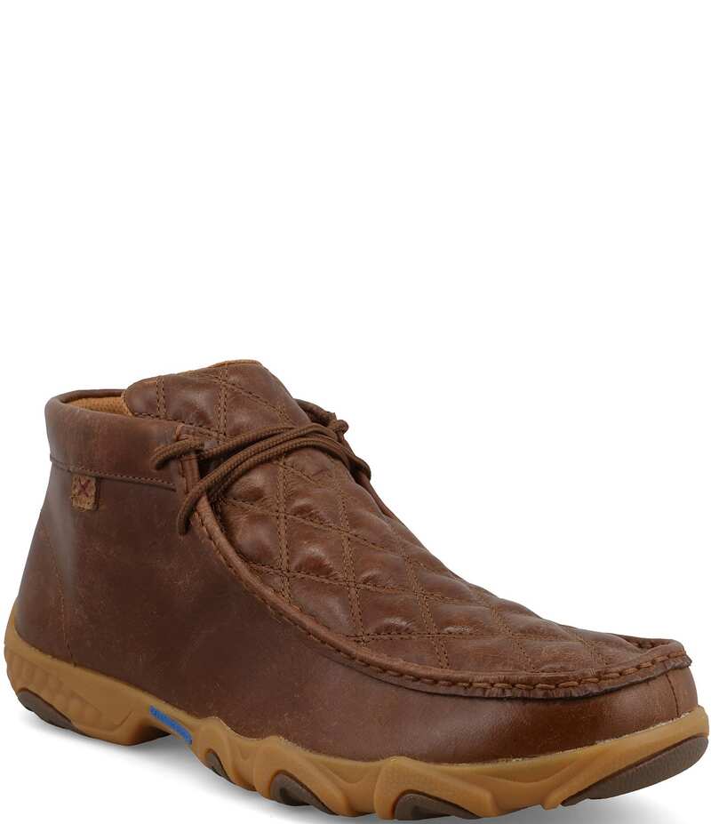 ツイステッドエックス メンズ シューズ ドレスシューズ Twisted X Men's Chukka Driving CellStretch Mocs Toffee｜ReVida 店