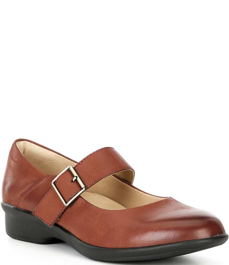 ダンスコ レディース シューズ パンプス なめし革 Dansko Collette Burnished Nubuck Leather Mary Janes Russet